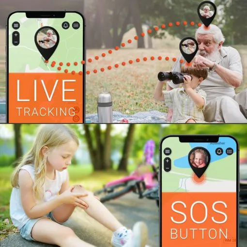 SOS button and live tracking for PAJ GPS Tracker