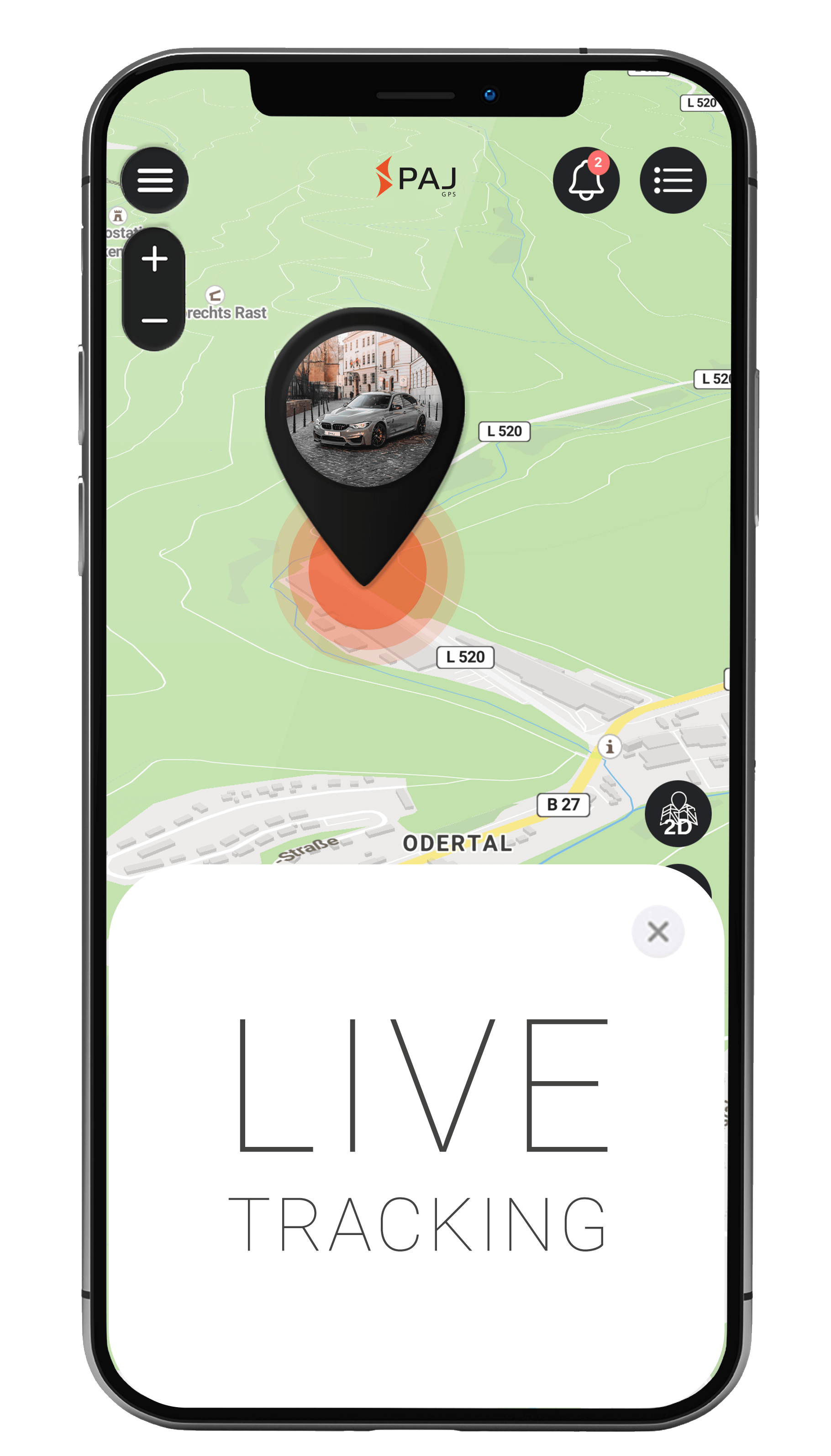 Live tracking on mobile