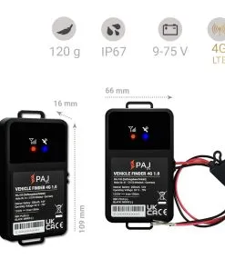 Dimensions and info PAJ VEHICLE Finder 4G 1.0 GPS Tracker