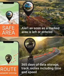 Safe are and route tracking for PAJ GPS Tracker