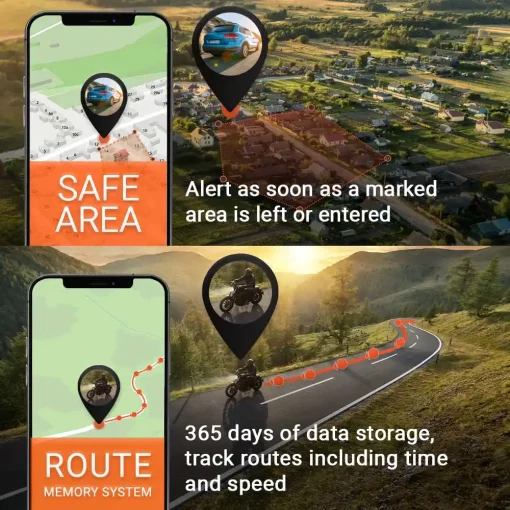 Safe are and route tracking for PAJ GPS Tracker