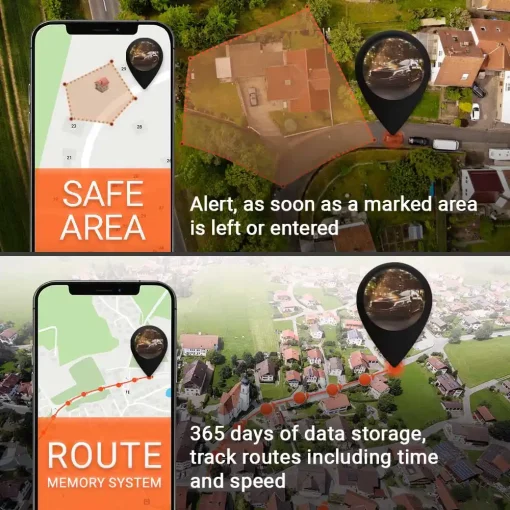 Safe area and route tracking for PAJ GPS Tracker