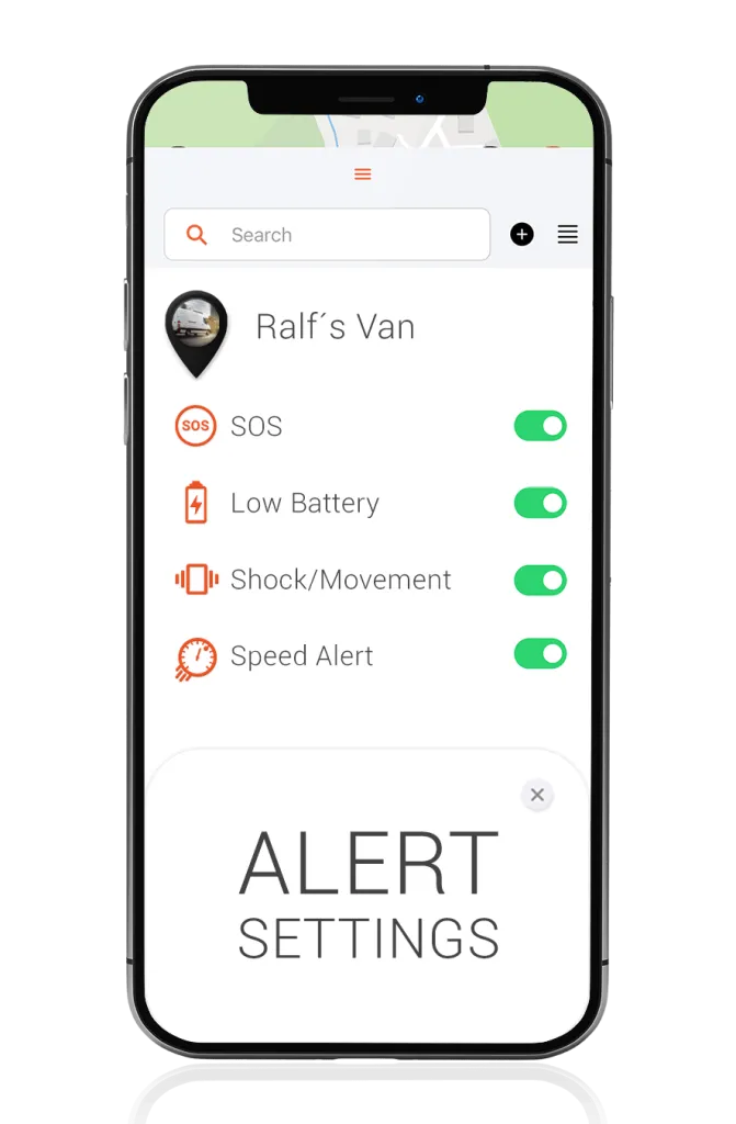 GPS Tracker for Sprinter- Alarms