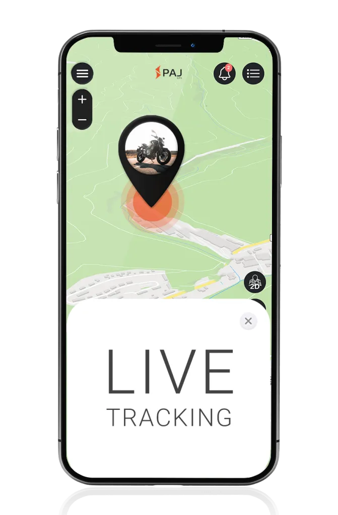 Mockup GPS Tracker motos - live tracking