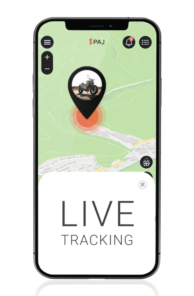 Mockup GPS Tracker motos - live tracking