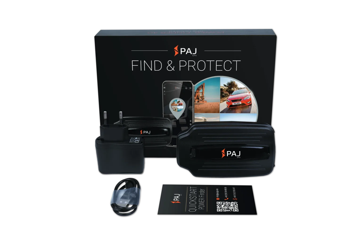 Scope of delivery POWER Finder PAJ GPS Tracker