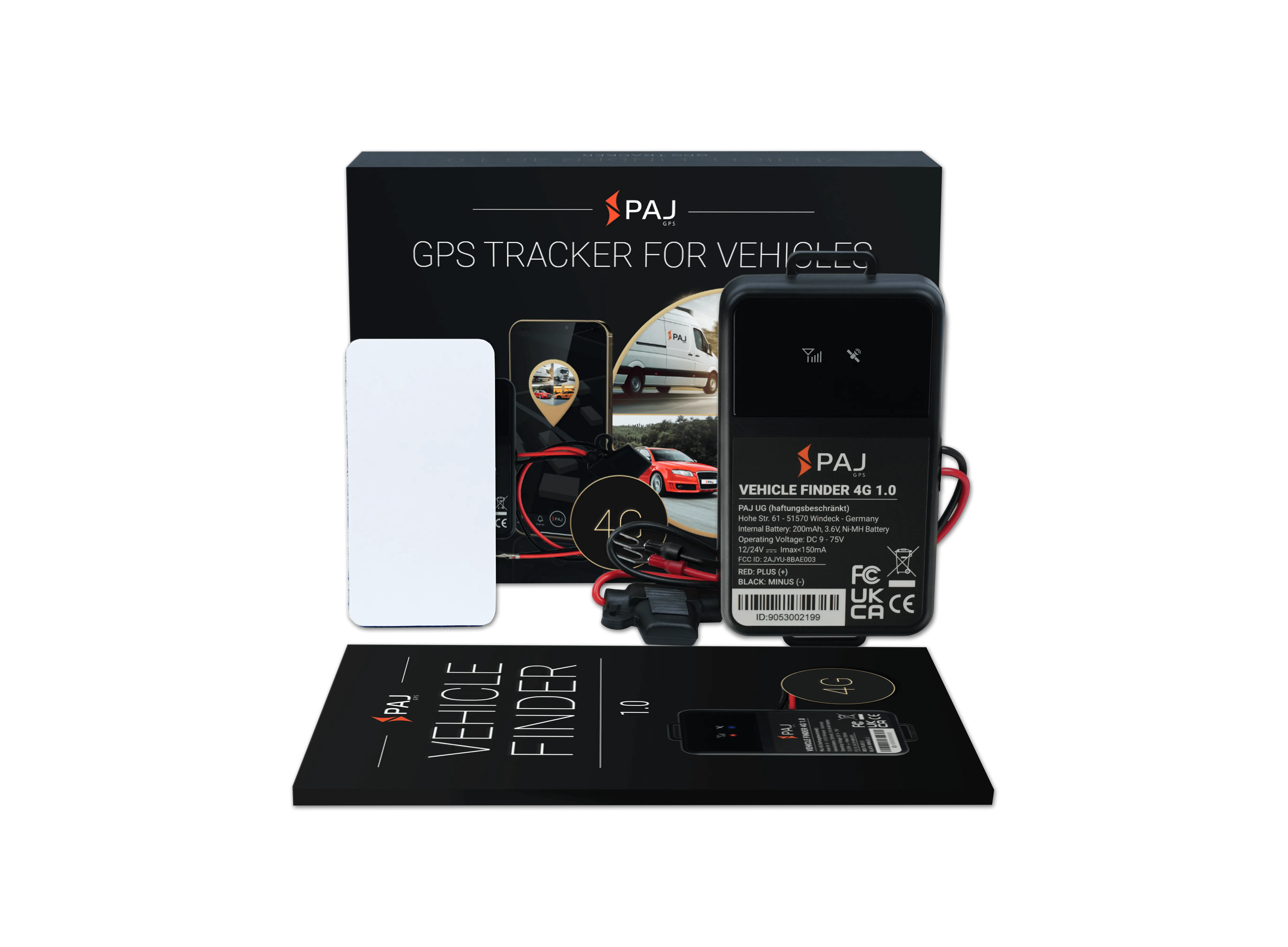 Scope of delivery VEHICLE FInder 4G 1.0 PAJ GPS Tracker