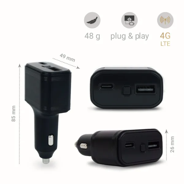 Dimensions and info USB GPS Finder 4G PAJ GPS Tracker