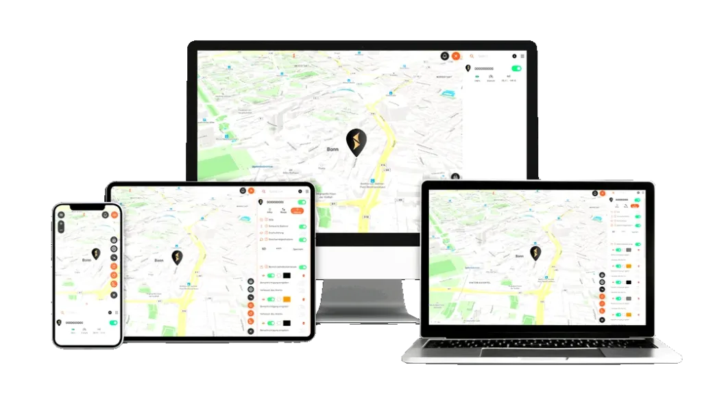 Finder Portal application opened different devices such as phone, tablet, PC and laptop