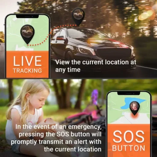 Live tracking and SOS button for PAJ GPS Tracker