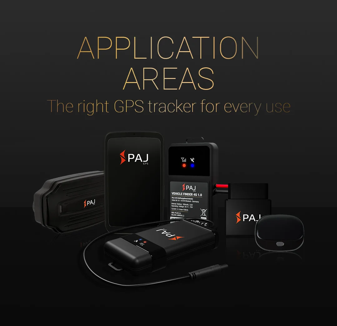 All devices of PAJ GPS for various application areas