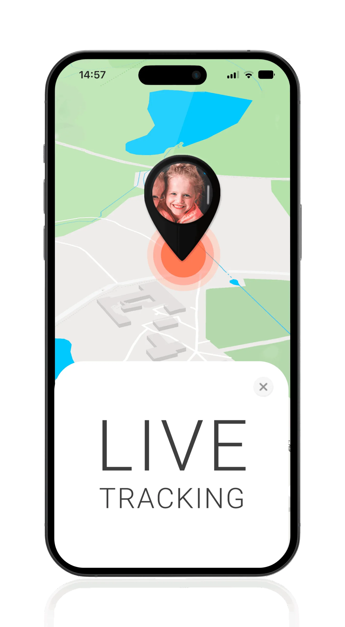 Mockup FINDER Portal PAJ GPS Tracker for kids with live tracking
