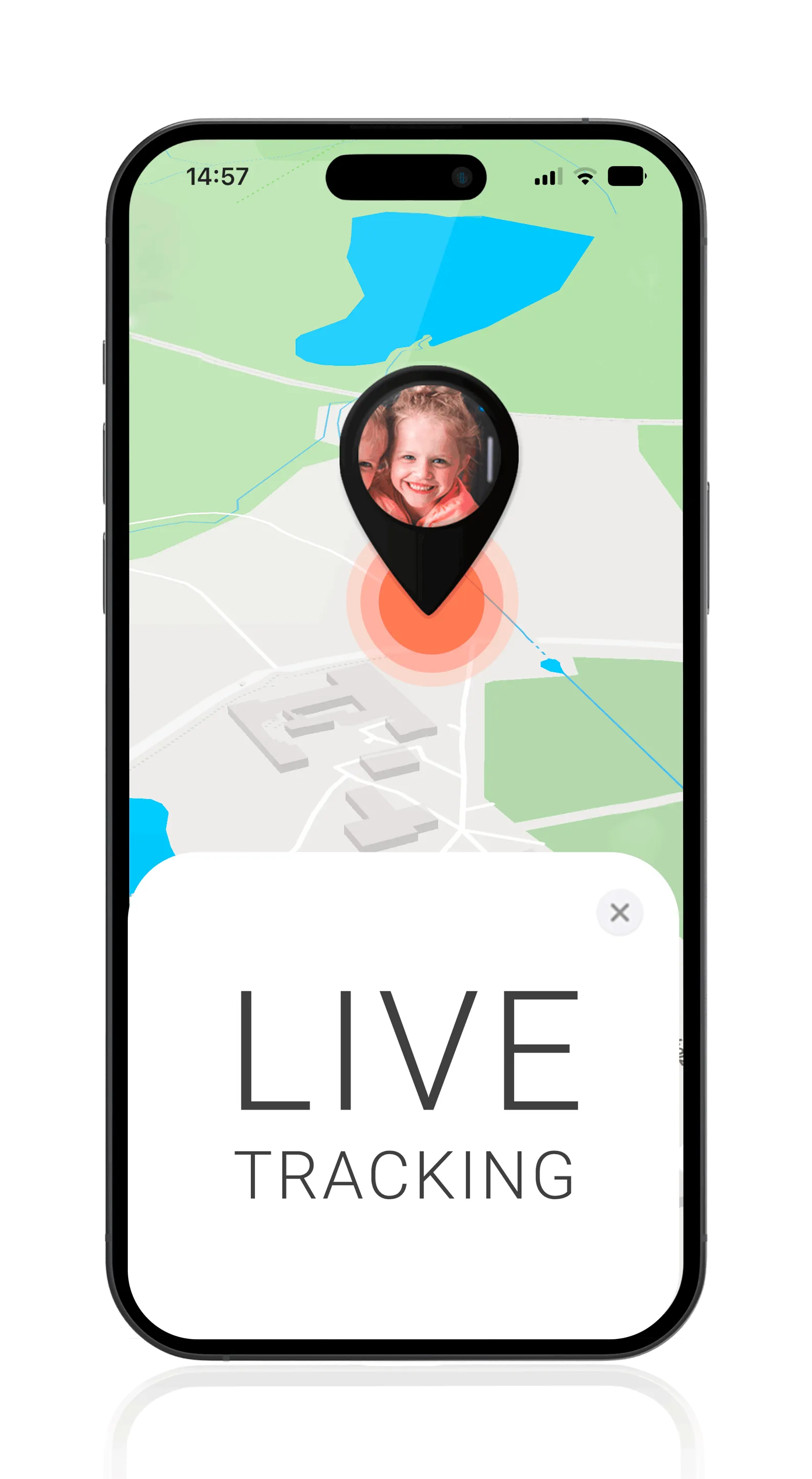 Mockup FINDER Portal PAJ GPS Tracker for kids with live tracking