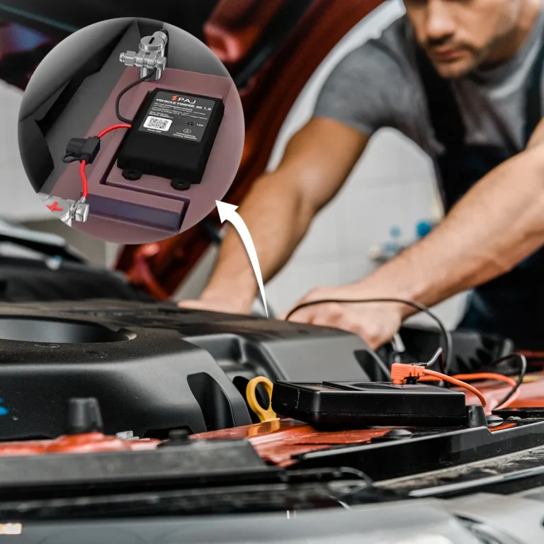 gps-tracker-connected-to-the-car-battery