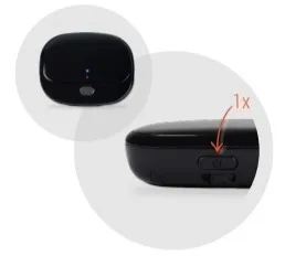 Enlarged view of power on off switch on PET Finder 2023 version