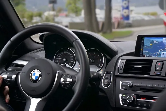 gps navigation in a BMW car