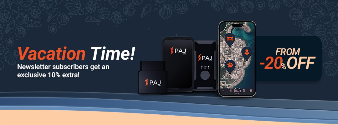 Vacation time at PAJ GPS: From 20% off all PAJ GPS Trackers!