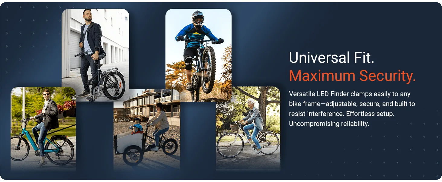 PAJ GPS Tracker: LED BICYCLE Finder 4G