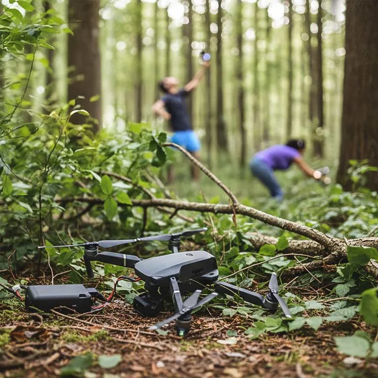 drone lost in woods without GPS tracker installed